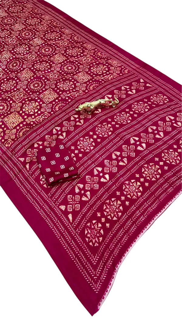 Premium_Ajrakh_Model_Silk_Saree_For_Women_New_Ajrakh_Saree
Women