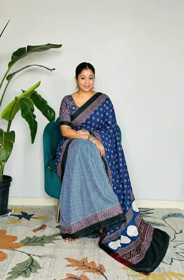 Deep_Maroon_Ajrakh_Modal_Satin_Silk_Saree_with_Elephant_Motif_Pallu_|_Premium_Soft_Silk_Saree