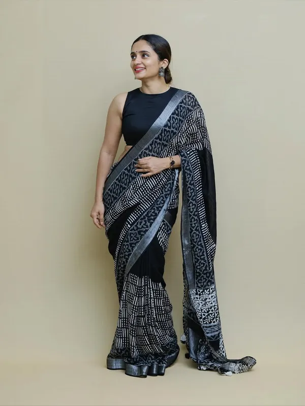 New_Pure_Western_Look_Silver_Patta_Linen_Saree_|_Premium_Soft_Linen_Saree_for_Women
