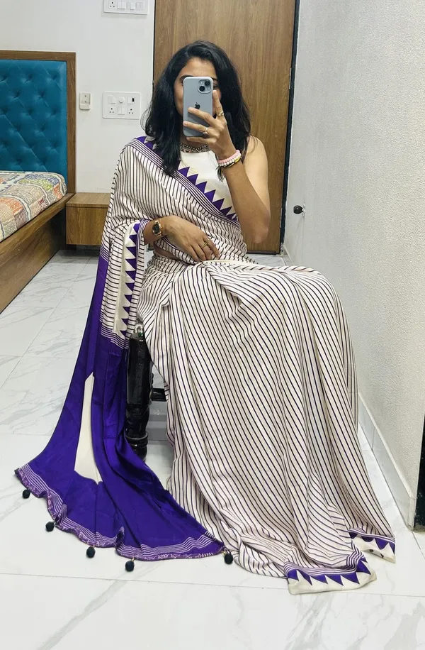 Purple_&_White_Striped_Modal_Silk_Saree_with_Circular_Pallu