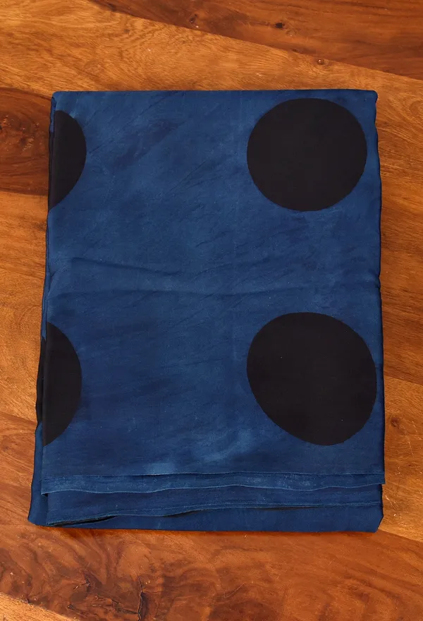 Navy_Blue_Checkered_Modal_Silk_Saree_for_Women