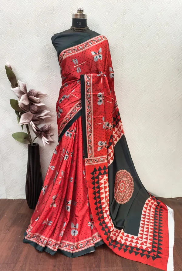 Royal_Blue_Ajrakh_Modal_Satin_Silk_Saree_with_Traditional_Border_|_Premium_Soft_Silk_Saree_for_Festive_&_Party_Wear
