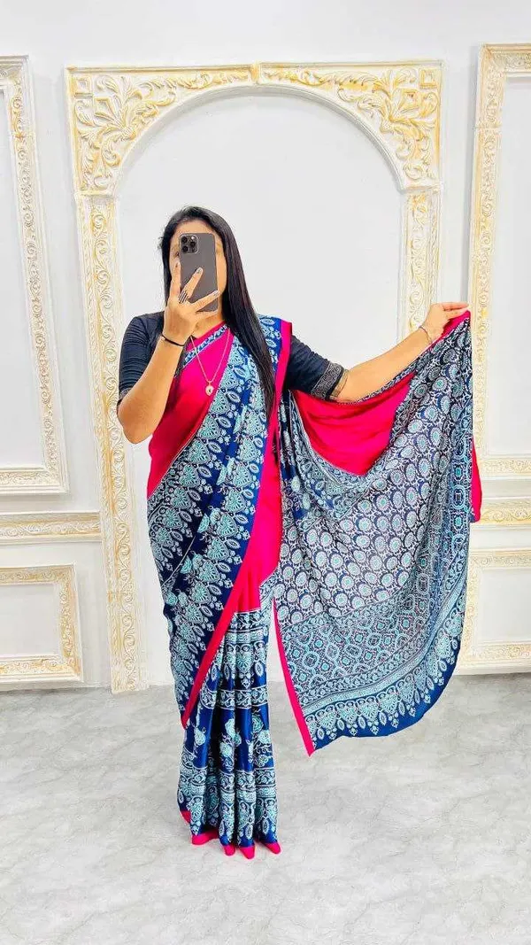 Luxury_Ajrakh_Modal_Silk_Saree_with_Contrast_Pallu_|_Festive_Wear_Sarees_Online