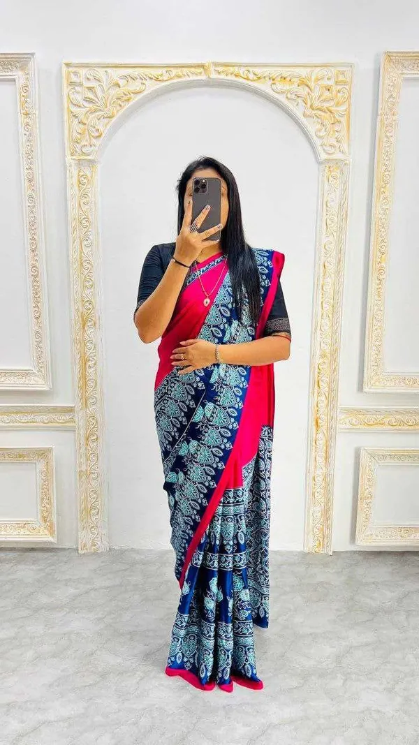 Luxury_Ajrakh_Modal_Silk_Saree_with_Contrast_Pallu_|_Festive_Wear_Sarees_Online