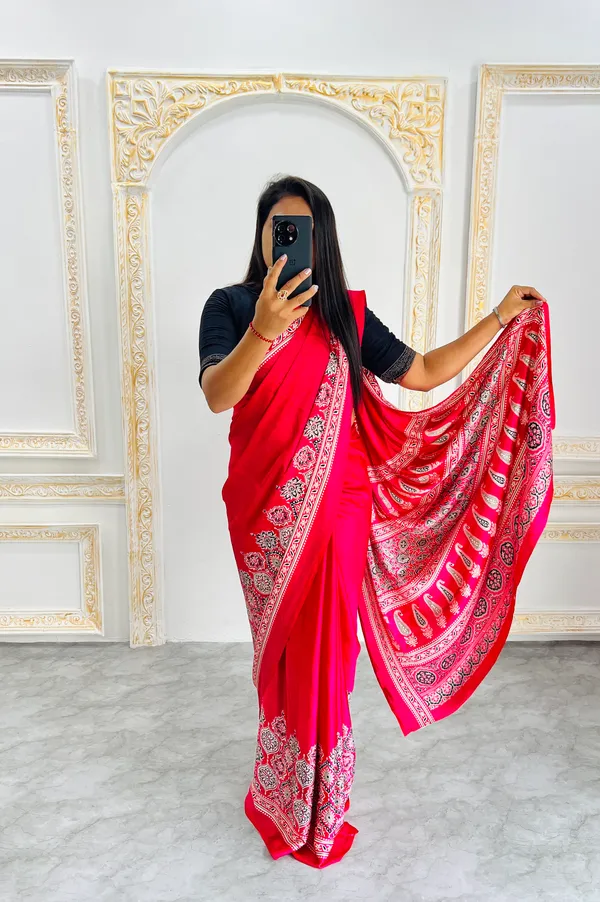 Premium_Ajrakh_Model_Silk_Saree