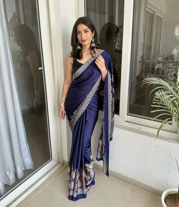 Premium_Ajrakh_Model_Silk_Saree
