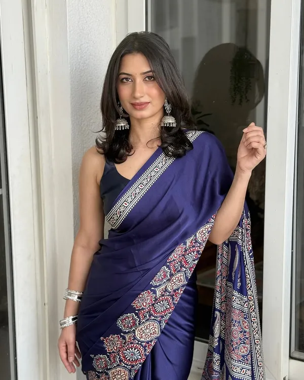 Premium_Ajrakh_Model_Silk_Saree