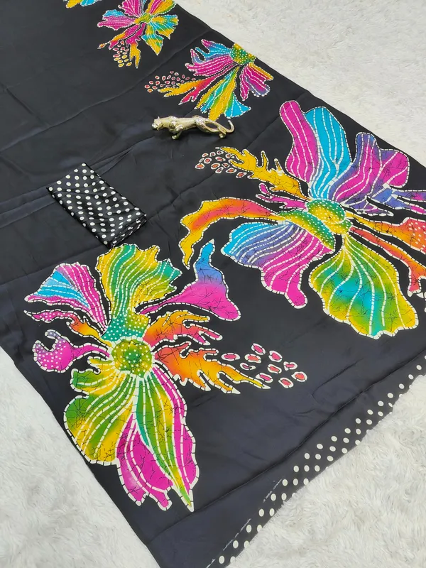 Elegant_Black_Ajrakh_Modal_Silk_Saree_for_Women_|_Handcrafted_Floral_Print_Saree_Online