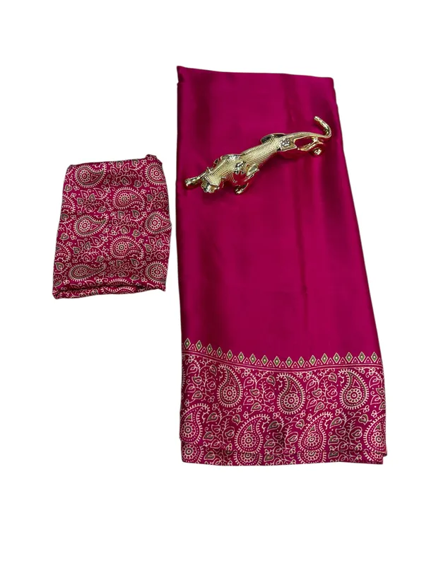Ajrakh_Printed_Modal_Silk_Saree_With_Ajrakh_Blouse