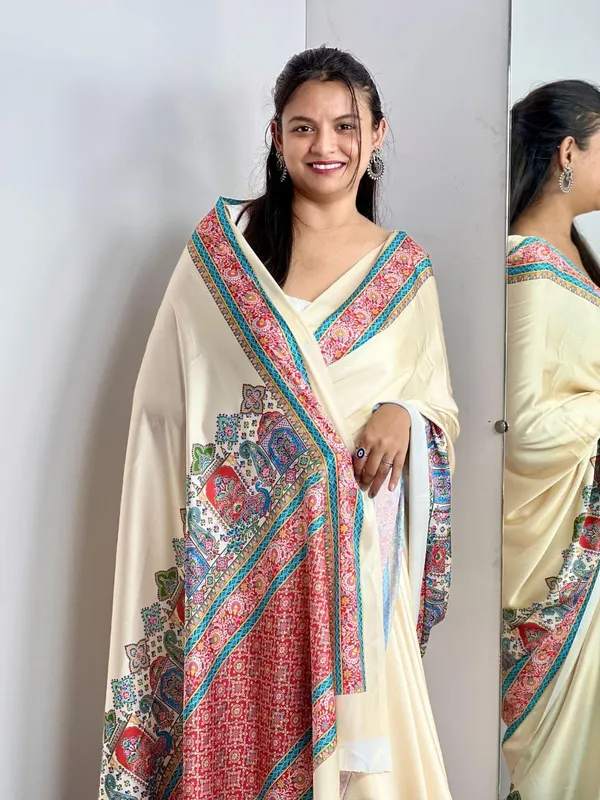 Ivory_Cream_Digital_Print_Saree_with_Luxury_Hand-Feel_|_Premium_Elegant_Saree_Collection