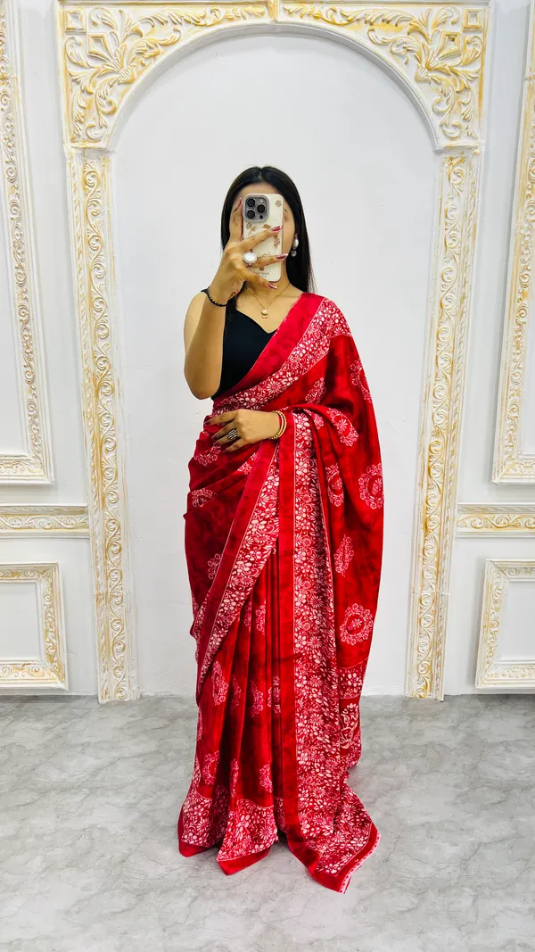 Ajrakh_Printed_Modal_Silk_Saree_With_Ajrakh_Blouse