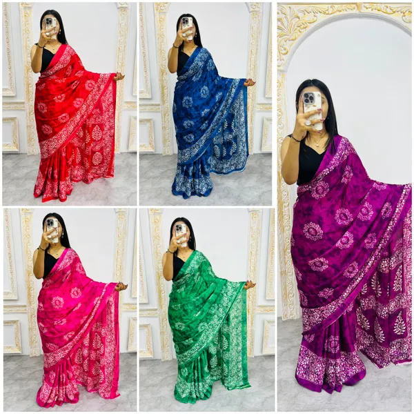 Ajrakh_Printed_Modal_Silk_Saree_With_Ajrakh_Blouse