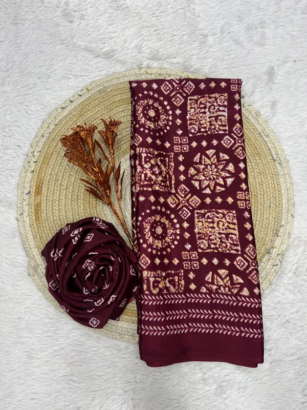 Premium_Ajrakh_Model_Silk_Saree_For_Women_New_Ajrakh_Saree
Women