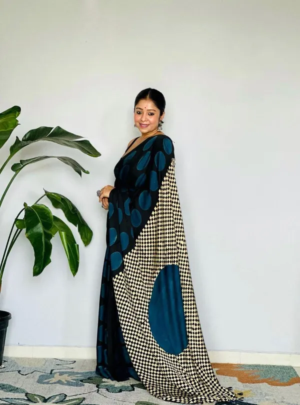 Designer_Blue_Polka_Print_Modal_Silk_Saree