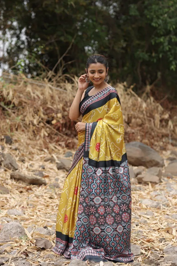 Mustard_Yellow_Digital_Print_Saree_with_Elegant_Contrast_Border