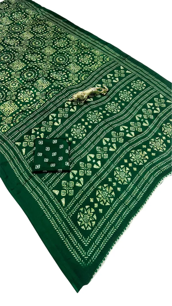 Premium_Ajrakh_Model_Silk_Saree_For_Women_New_Ajrakh_Saree
Women