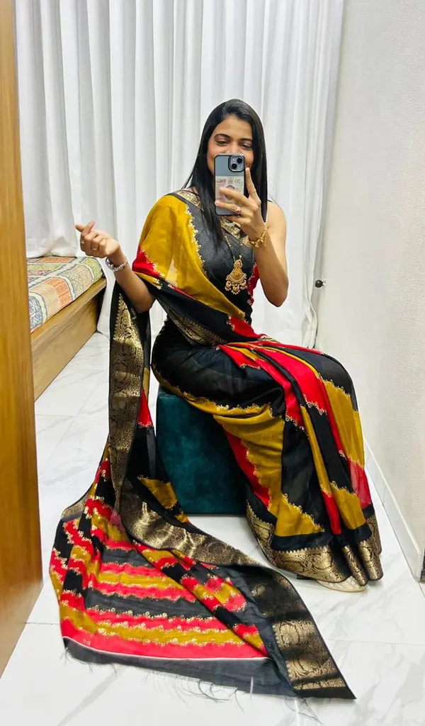 Luxury_Dola_Silk_Saree_with_Rich_Jacquard_Border_|_Wedding_&_Festive_Wear_Saree