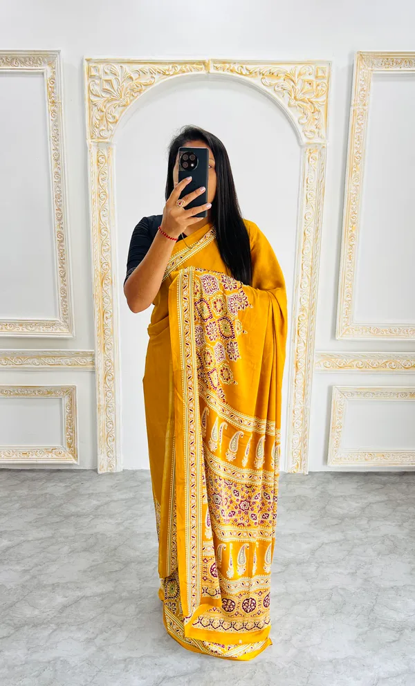 Premium_Ajrakh_Model_Silk_Saree