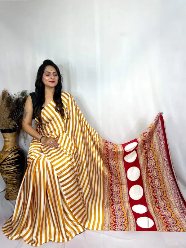 Ajrakh_Modal_Silk_Saree