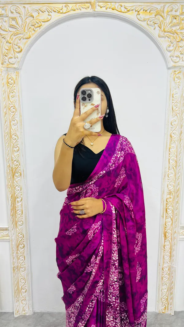 Ajrakh_Printed_Modal_Silk_Saree_With_Ajrakh_Blouse