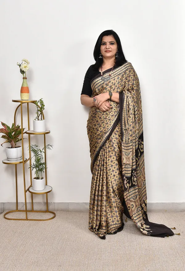 New_Artistic_Ajrakh_Handblock_Modal_Silk_Saree_with_Blouse_Piece_for_Women