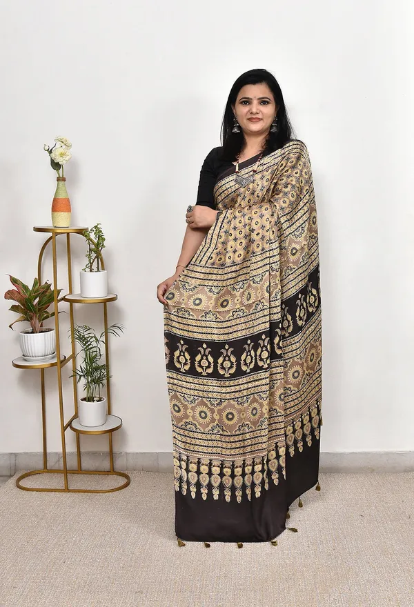 New_Artistic_Ajrakh_Handblock_Modal_Silk_Saree_with_Blouse_Piece_for_Women