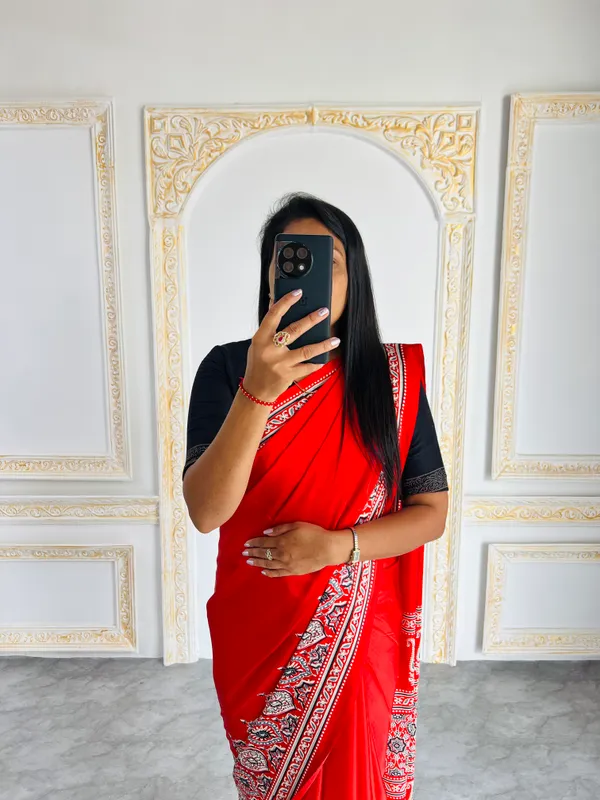 Premium_Ajrakh_Model_Silk_Saree