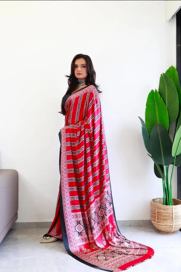 Premium_Ajrakh_Model_Silk_Saree