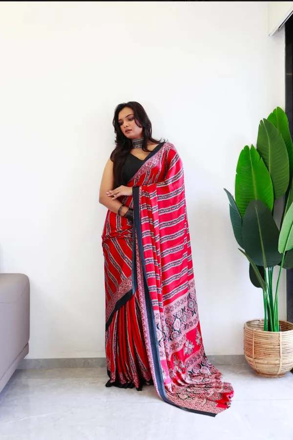 Premium_Ajrakh_Model_Silk_Saree