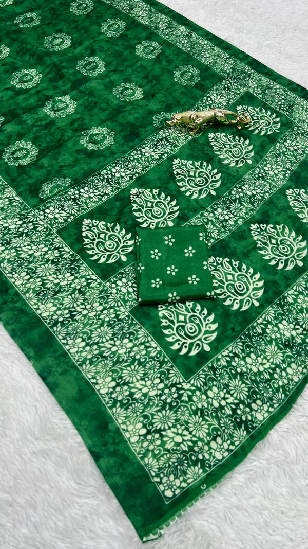 Ajrakh_Printed_Modal_Silk_Saree_With_Ajrakh_Blouse