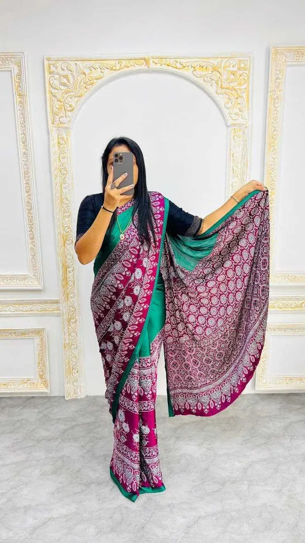 Premium_Ajrakh_Modal_Silk_Saree_for_Festive_&_Cultural_Wear_|_NavinyaVastra