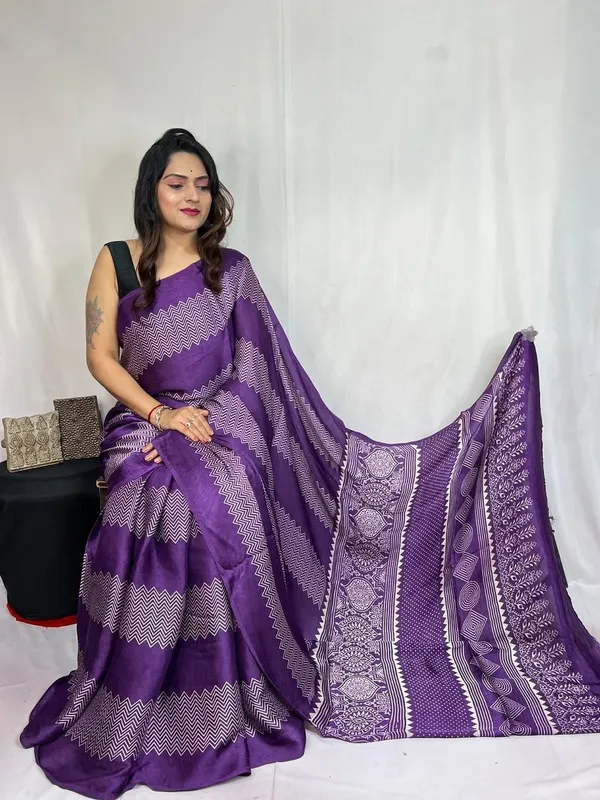 Royal_Purple_Ajrakh_Modal_Silk_Saree_for_Festive_&_Party_Wear