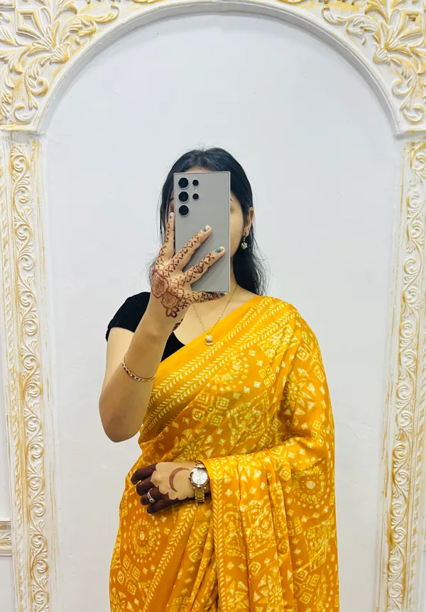 Premium_Ajrakh_Model_Silk_Saree_For_Women_New_Ajrakh_Saree
Women