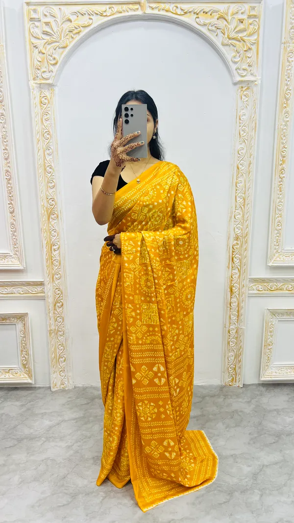 Premium_Ajrakh_Model_Silk_Saree_For_Women_New_Ajrakh_Saree
Women