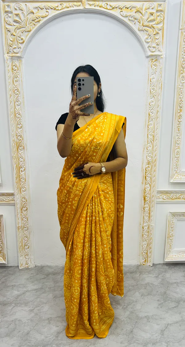 Premium_Ajrakh_Model_Silk_Saree_For_Women_New_Ajrakh_Saree
Women