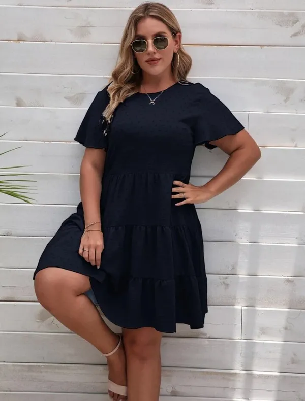Black_Swiss_Dot_Ruffle_Hem_Dress
