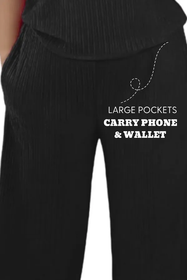 Black_Ribbed_Lycra_Premium_Ribbed_Tee_&_Pocket_Wide_Leg_Pants_Set