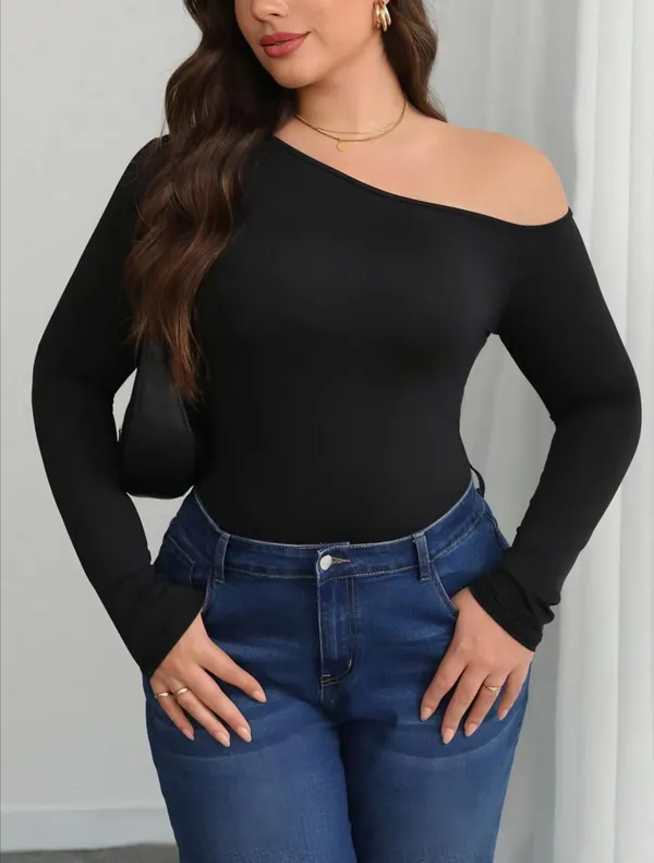 Black_Ribbed_Lycra_Premium_Asymmetric_Shoulder_Ribbed_Top