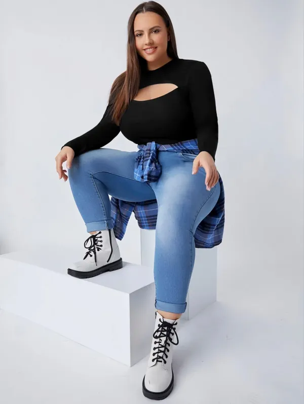 Black_Ribbed_Lycra_Premium_Cutout_Neck_Ribbed_Top