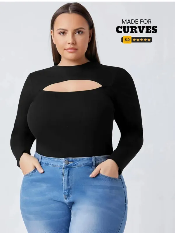 Black_Ribbed_Lycra_Premium_Cutout_Neck_Ribbed_Top