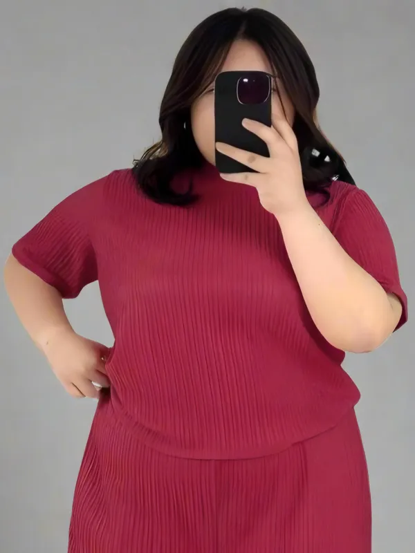 Hot_Pink_Ribbed_Lycra_Premium_Ribbed_Tee
