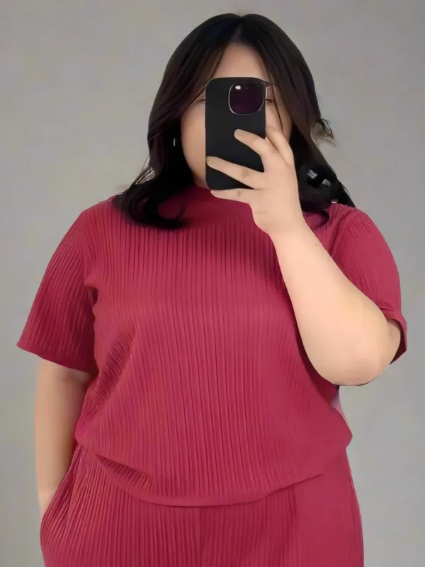 Hot_Pink_Ribbed_Lycra_Premium_Ribbed_Tee