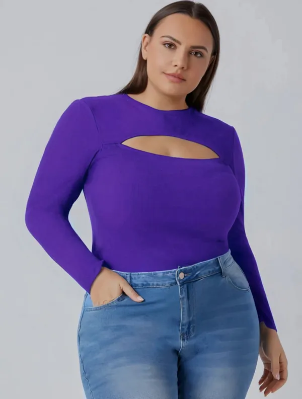 Purple_Ribbed_Lycra_Premium_Cutout_Neck_Ribbed_Top