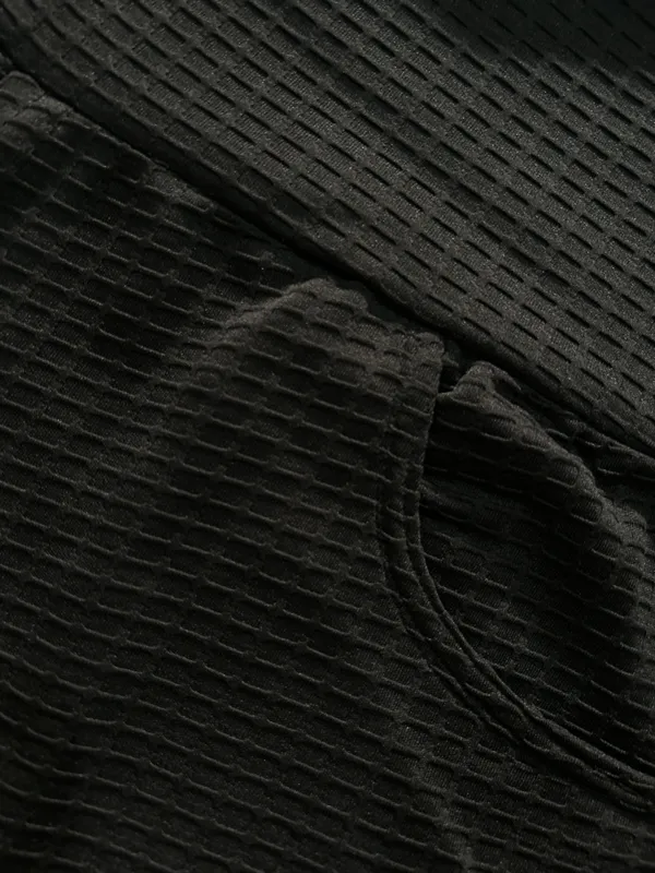 Black_Honeycomb_Lycra_Premium_Textured_Wide_Waistband_Pocket_Leggings