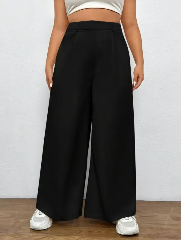 Black_Twill_Lycra_Everyday_Slip_On_Pocket_Wide_Leg_High_Waisted_Pants