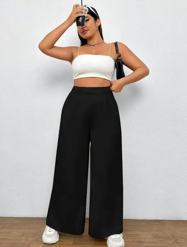 Black_Twill_Lycra_Everyday_Slip_On_Pocket_Wide_Leg_High_Waisted_Pants