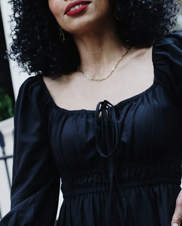 Black_Ns_Lycra_Clara_4_Way_Tie_Up_Neck_Pocket_Flare_Dress