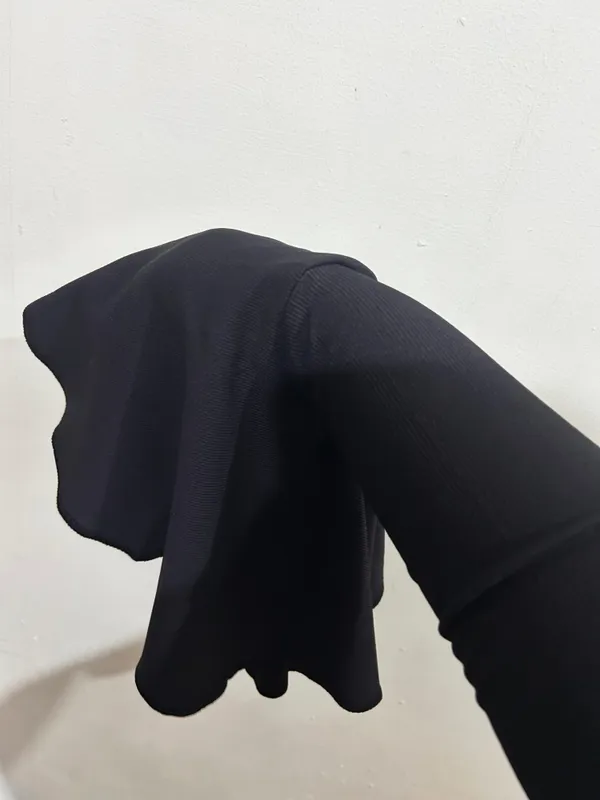 Black_Premium_Flare_Sleeve_Ribbed_Bodysuit