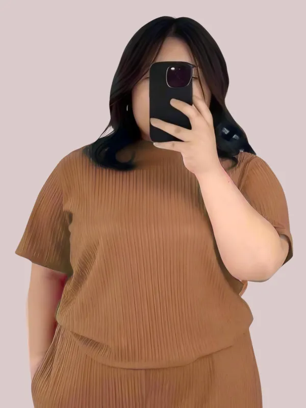 Brown_Ribbed_Lycra_Premium_Ribbed_Tee