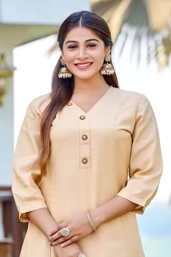 Light_Gold_Art_Silk_Plain_Co-Ord_Set_For_Women